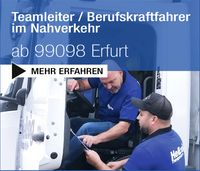 Berufskraftfahrer im Nahverkehr / Teamleiter Erfurt